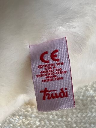 Orsetto Trudi Bianco con Cappello Natale