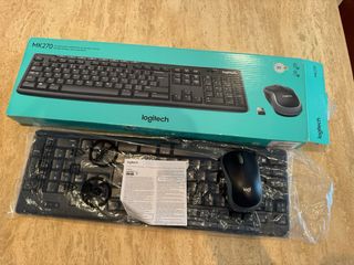 Teclado y Ratón Logitech MK270 Negro