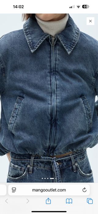 Cazadora vaquera oversize