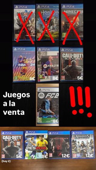Juegos PS4 y PS5