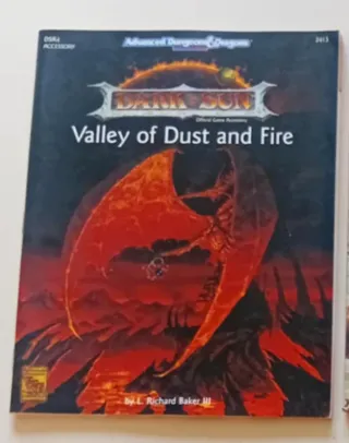 AD&D Dark Sun Valley of Dust and Fire