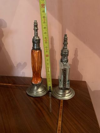 Profumatore vintage arancione e vetro