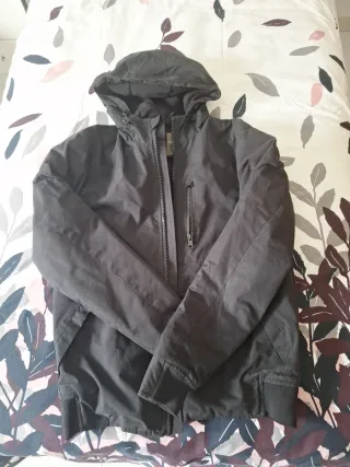 Abrigo negro hombre talla XS