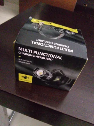 Linterna Frontal Multifuncional Carga USB