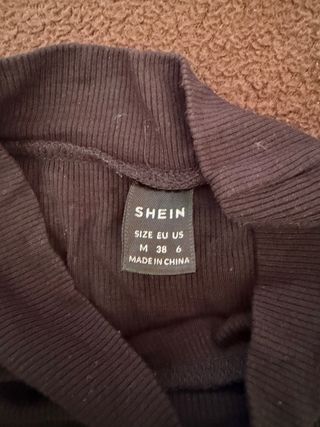 Top negro manga larga