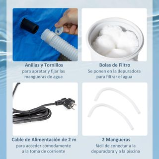 Depuradora de Filtro 4.000 L/H para Piscina