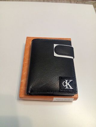 Billetera Calvin Klein Piel Certificada Negra