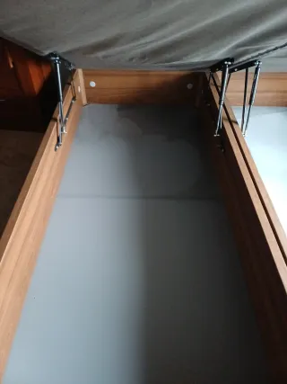 Canapé abatible madera y tela