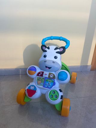 Andador bebé cebra musical