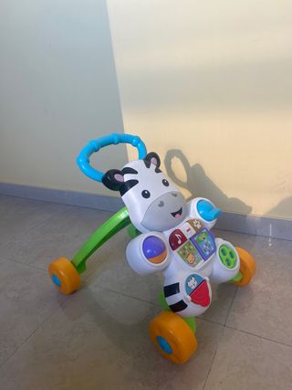 Andador bebé cebra musical