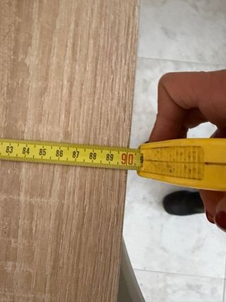 Mesa de comedor extensible madera y blanco