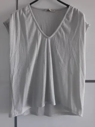 Camiseta plateada Valentina Talla M