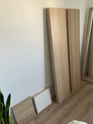 Pack de 7 baldas efecto roble