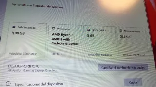 Portátil HP Negro excelente estado