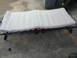 Cama Plegable Infantil Azul