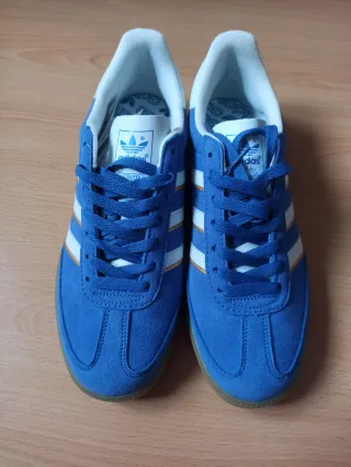 Zapatillas Adidas Hand II Azul y Blanco
