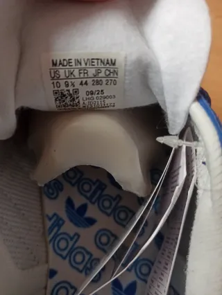 Zapatillas Adidas Hand II Azul y Blanco