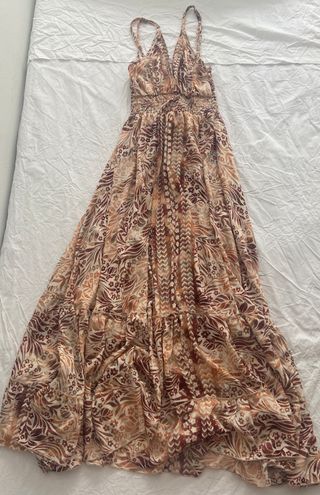 Vestido largo estampado floral S