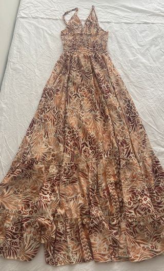 Vestido largo estampado floral S