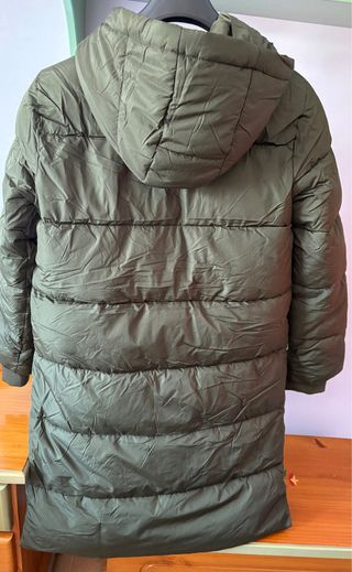 Abrigo plumas midi mujer