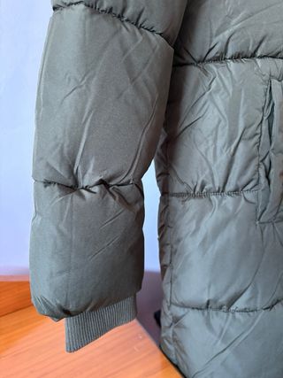 Abrigo plumas midi mujer