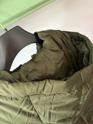 Abrigo plumas midi mujer