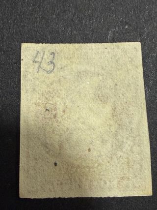 Sello Correos Burgos 1892 ISABEL II 4 cuartos.