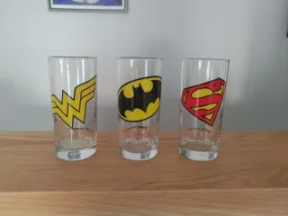 Set 3 Bicchieri DC Comics