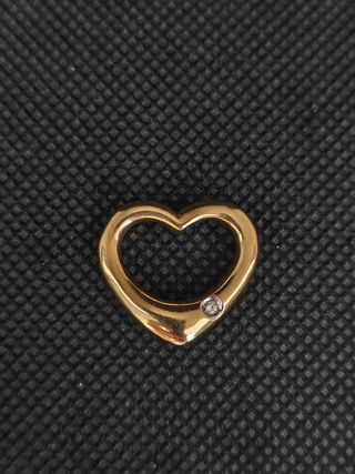 Colgante oro 18k forma corazón 051-03-00471