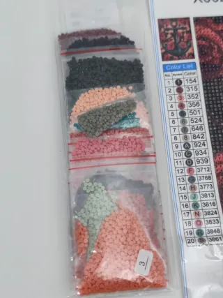 Kit Pintura Diamante Ancla y Rosas 30x40cm