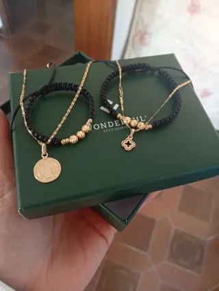 Manillas Artesanales , y colgantes Oro 18k Certifi