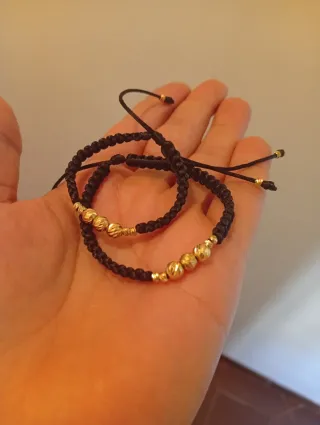 Manillas Artesanales , y colgantes Oro 18k Certifi