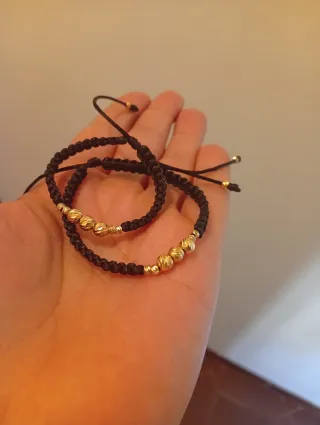 Manillas Artesanales , y colgantes Oro 18k Certifi