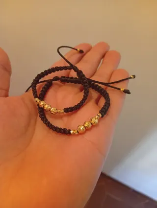 Manillas Artesanales , y colgantes Oro 18k Certifi