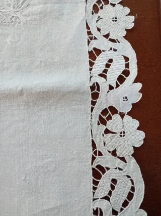 Asciugamano Lino Ricamato Buongiorno