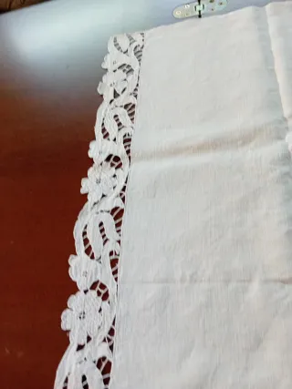 Asciugamano Lino Ricamato Buongiorno