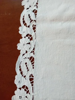 Asciugamano Lino Ricamato Buongiorno