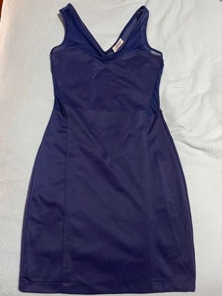 Vestido ajustado azul mujer talla S