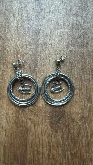 Orecchini Just Cavalli Argento Cerchio Logo