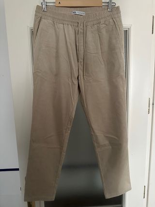 Pantalón pana Zara beige