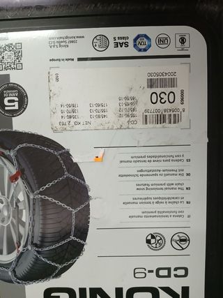 Cadenas para la nieve