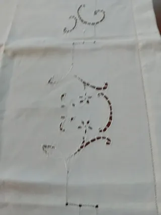 Asciugamano Lino Ricamato a Mano 130x76 cm