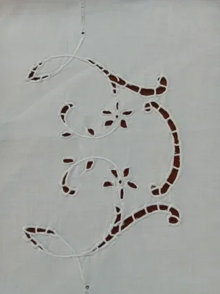 Asciugamano Lino Ricamato a Mano 130x76 cm