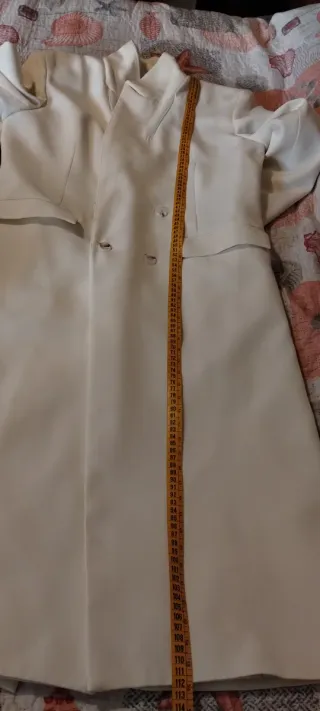 Blazer lungo donna bianco