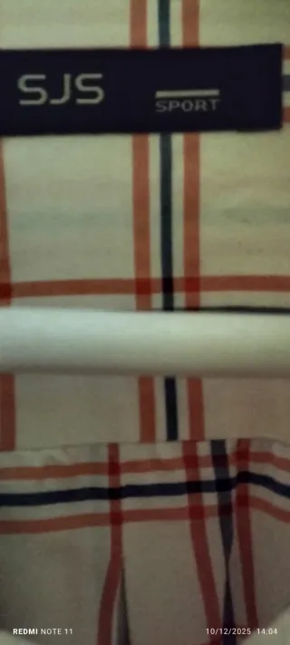 Camisa SJS Sport cuadros Talla XL