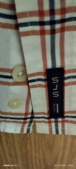 Camisa SJS Sport cuadros Talla XL