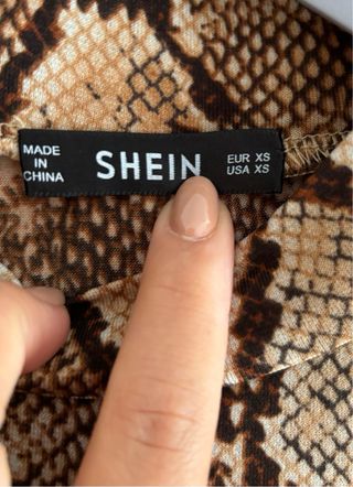 Vestito Shein fantasia pelle serpente XS