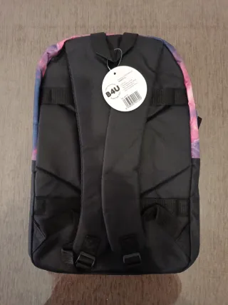 Mochila NASA Unisex Negra y Morada