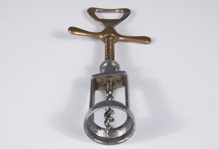 Antico cavatappi da collezione anni '30 in ottone