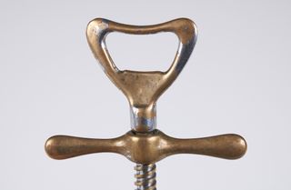 Antico cavatappi da collezione anni '30 in ottone